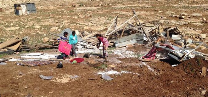 The Israeli Occupation Forces demolish 6 structures in East Jerusalem Bedouin community of Abu Nowar