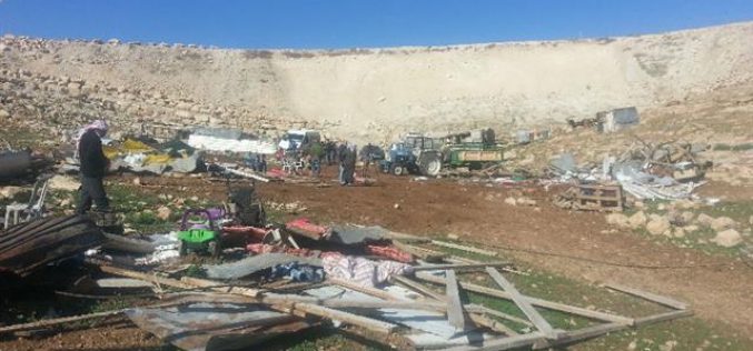 الاحتلال يهدم 6 منشآت في تجمع أبو نوار أحد التجمعات البدوية  في شرقي القدس المحتلة