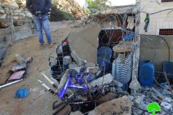 The Israeli occupation army razes house of martyr Muhannad Halabi