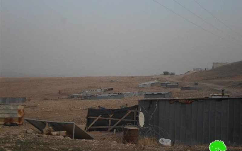Eviction orders on Ibziq Bedouin community on the claim of holding military trainings in the area