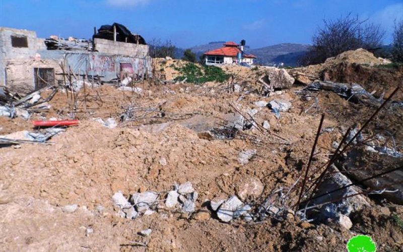 The Israeli occupation demolished an under construction house in Hebron