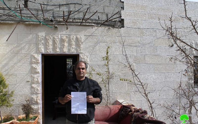 The Israeli Occupation Forces order four residences demolished in the Jerusalem village of Sur Baher and revoke the residency permits of three detainees