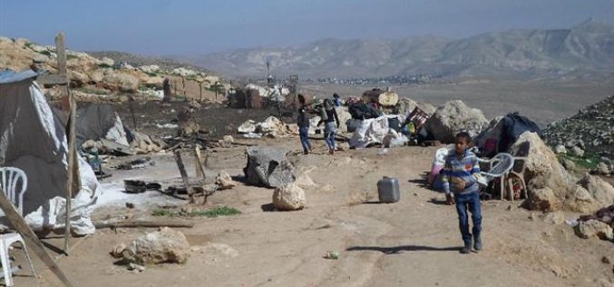 The Israeli Occupation Forces demolish the community of Arab AL-Zawahreh, south Nablus