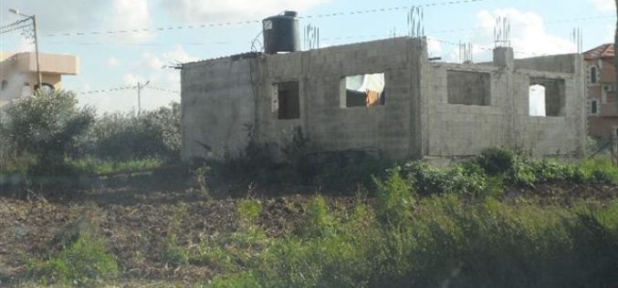 Israeli Occupation Forces demolish a residence in Tulkarm