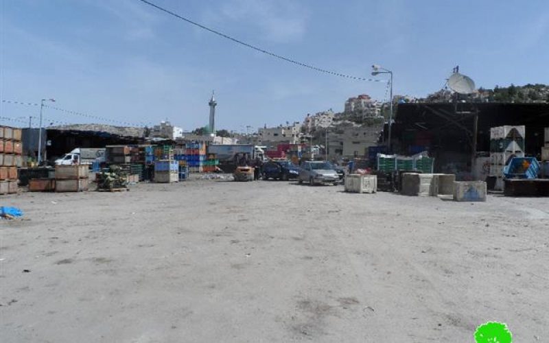Israeli Occupation Forces demolish part of the vegetables market in Beita town