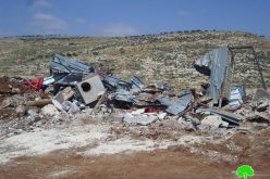 الاحتلال الإسرائيلي يهدم مساكن وبركسات زراعية شرق قرية رامون