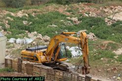 Israeli bulldozers demolished structures in Beit Sahour town