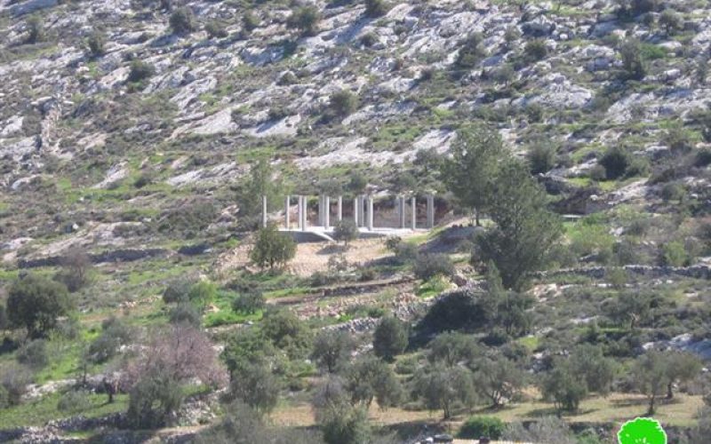 Israeli Occupation Forces demolish a residence in Hebron town of Surif