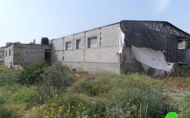 Israeli Occupation Forces notify chicken farm and water well of demolition in Nablus city