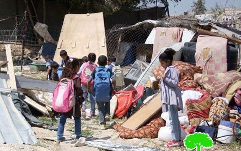 Israeli Occupation Forces demolish three residences in Al-Khan Al-Ahmar Bedouin communities