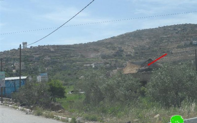 Israeli Occupation Forces transfer a house into a military base in Nablus