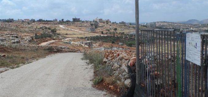 Funded by the Dutch Representative Office <br> 
The Israeli occupation notifies agricultural structures of Stop-Work in Qusra town