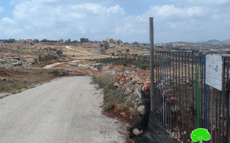 Funded by the Dutch Representative Office <br> 
The Israeli occupation notifies agricultural structures of Stop-Work in Qusra town