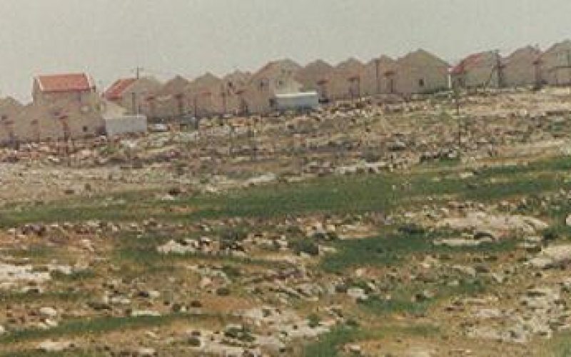 New Israeli colony east of Yatta in the West Bank