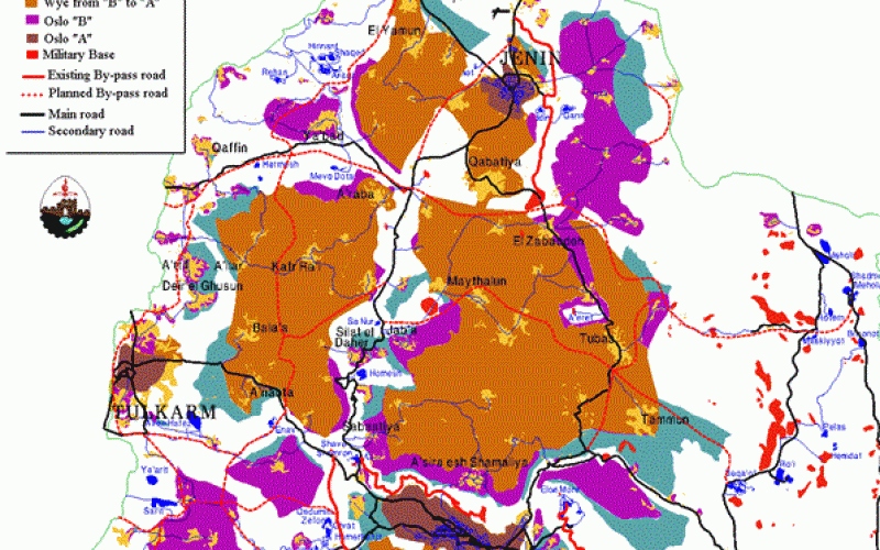 Redeployment Map After The First Stage of Wye Memorandum