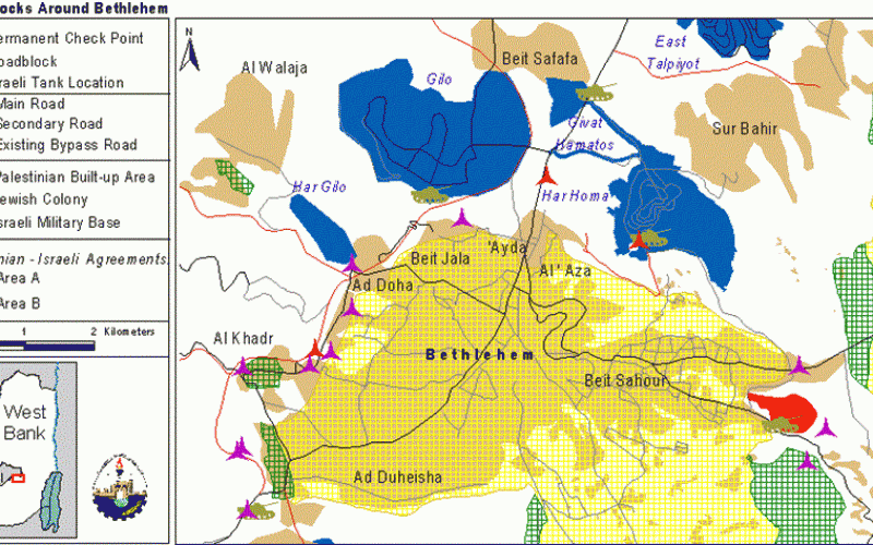 Recent Israeli Plan for Cantonizing the Palestinian Territories