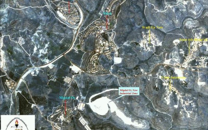 A New Industrial Zone to be established Near the Vicinity of Beit Ummar Village