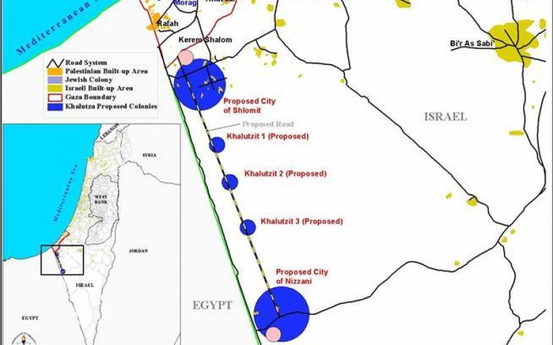 Plan for five new Settlements in Rimal Haloutza near the Egyptian borders…!