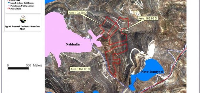 Lands declared as state land in Nahhalin village for future settlement expansion