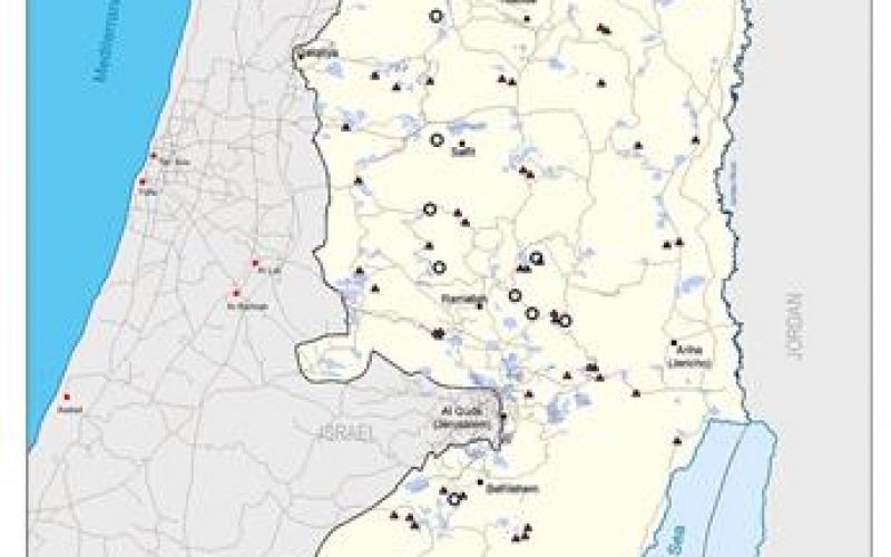 9 new Israeli settlements and 65 new outposts in the Palestinian Territories between 2002 and 2004