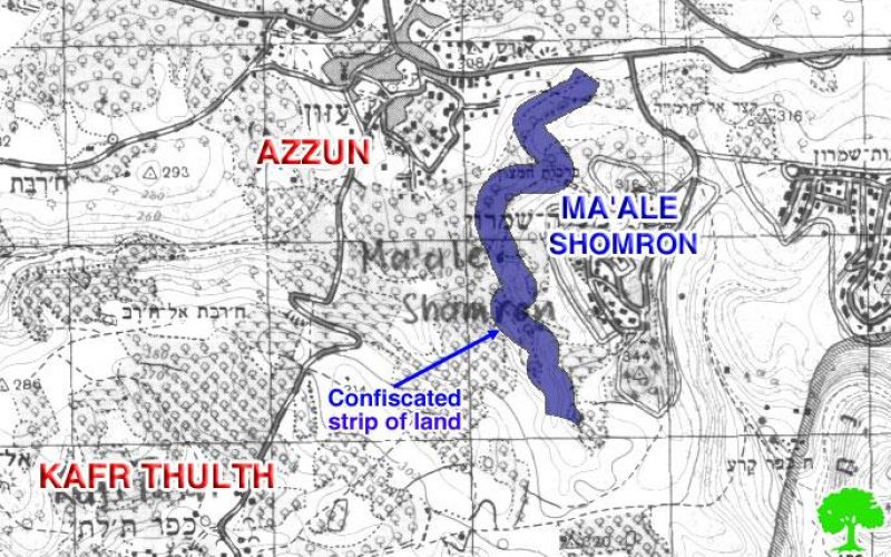 A new land confiscation order in lands of Kafr Thulth and Azzun in Qalqilyia Governorate !!!