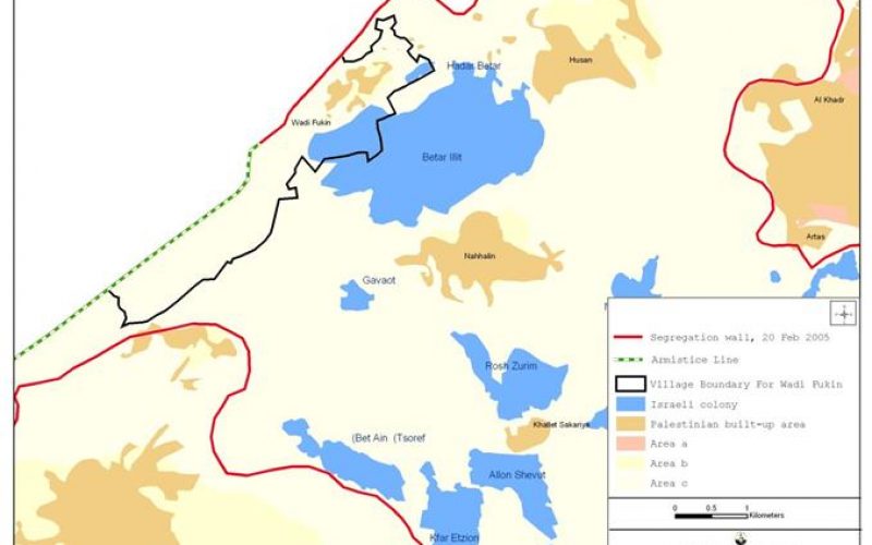 Settlement expansion and loss of Wadi Fukin’s land