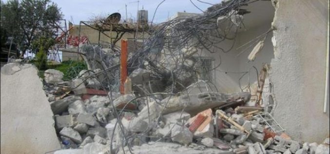ARIJ records house demolition in An Nu’man Village, East of Beit Sahour !!