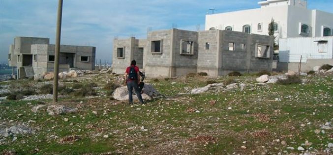 Demolition threats against Palestinian Houses located close to Wall path in Far’oun Village