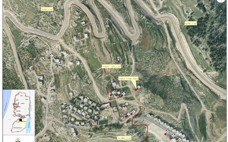 اخطارات بالهدم و وقف البناء لسكان منطقة جبل الديك و اسكان الروم في مدينة بيت ساحور
