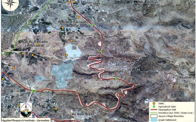 Subterranean Wells of Jayyus and Beit Amin villages in Qalqiliya governorate-swamped with waste dumped by Israeli settlers