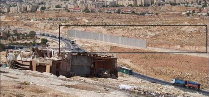 Hizma Village loses more than 60% of its lands for the construction of the Israeli Segregation Wall