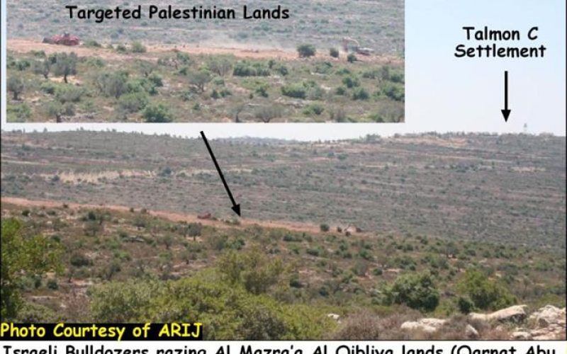 Israeli settlers prepare to establish an Outpost in Al Mazra’a Al Qibiliya village