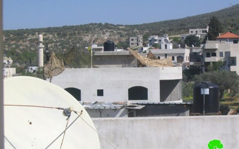 Israeli Occupation Soldiers took over a Palestinian house in Marda Village and Transforms it into a Military Post