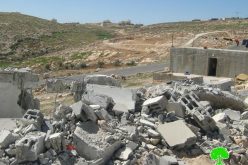 The demolition of a Palestinian House in Ad Deirat Village south of Yatta town