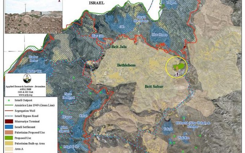 Alert on Ush Ghrab; East of Beit Sahour