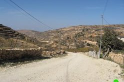 Israeli Occupation Prevents Asphalting Wadi Abu Rajab Road in Halhul