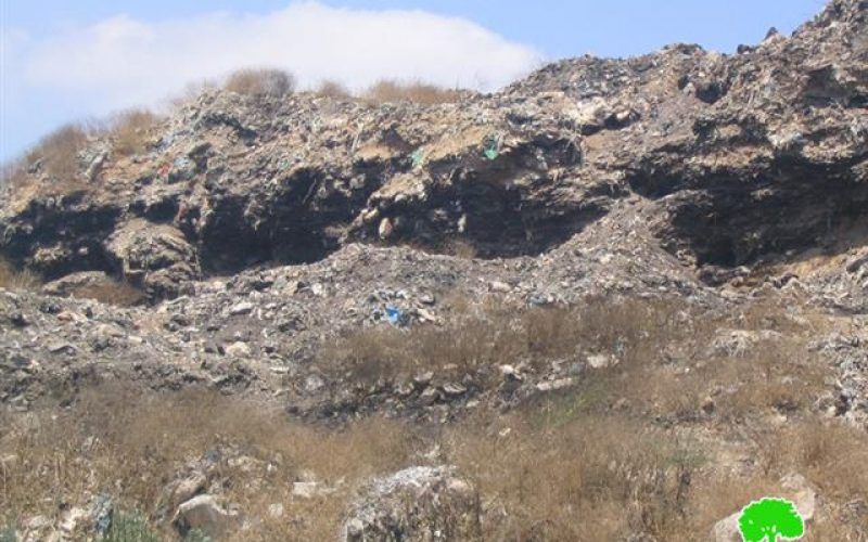 Palestinian Lands Transformed into Dumping Sites for Colonists’ Waste