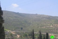Confiscation of more Palestinian Lands in Burin village for the expansion of Bracha Settlement