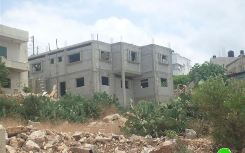 Israeli Occupation Forces Issues Stop Work Orders against Structures in the Village of Deir Ballout