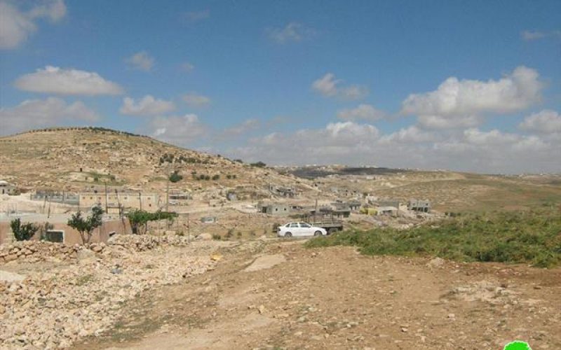 أوامر هدم للمنازل والمنشآت الفلسطينية  في خربة التواني جنوب الخليل