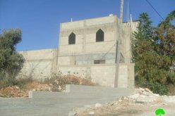 Under the pretext of building in zone C <br> “Halt of construction orders against 17 Palestinian houses and barracks in Salim village “