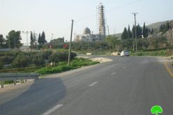 Israeli occupation notify the citizens of Burin village to stop work at the mosque of