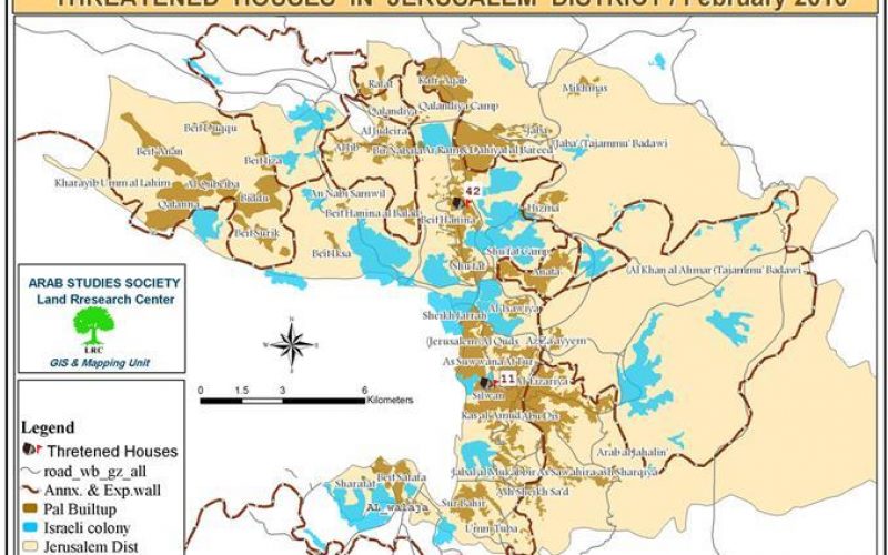 The Israeli Occupation Municipality issues 53 Demolition Notifications against Palestinian Houses in Occupied Jerusalem during the month of February 2010