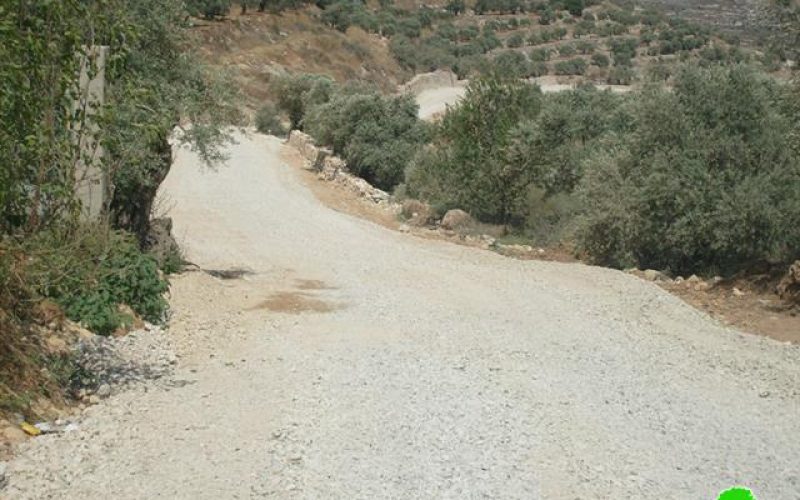 Stop-Work Order against an Agricultural Road in Kafr Kaddum