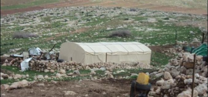 سلطات الاحتلال الاسرائيلي تستهدف خربة يزرا في محافظة طوباس للمرة الثالثة على التوالي خلال أقل من عام