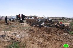 Demolishing tents and Water Wells  in Susiya – Yatta Town