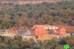 إخطار متنزه بوقف البناء في قرية دير الحطب –  محافظة  نابلس