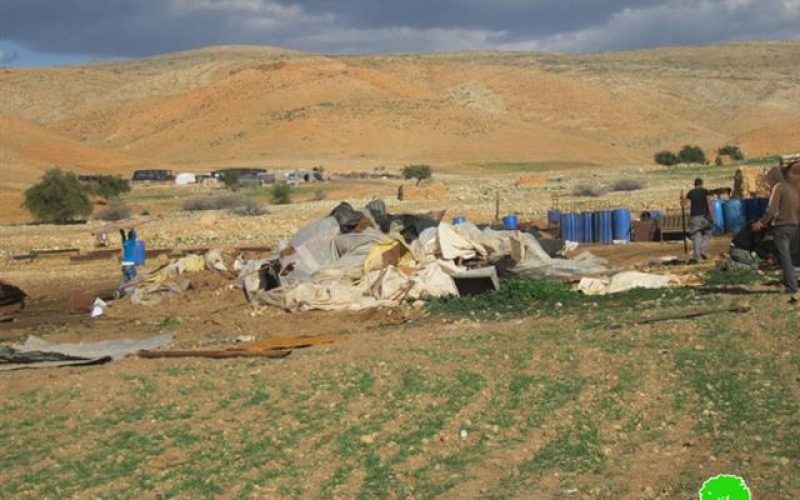 Demolishing Three Structures in Humsa- Tubas governorate