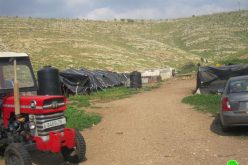 إخطار ستة مواطنين بوقف البناء لمنشآتهم الزراعية في خربة ابزيق / محافظة طوباس