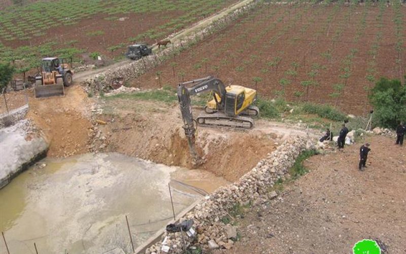 Demolition of a pool in Al Baq’a